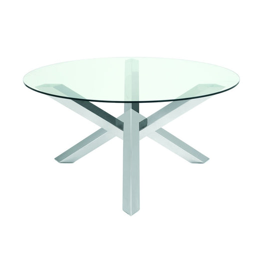 Costa Silver Metal Dining Table, HGTA526