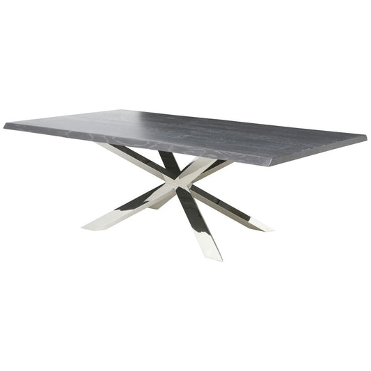 Couture Oxidized Gray Wood Dining Table, HGSR423