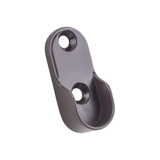128 mm Center-to-Center Matte Black with Polished Chrome Larkin Cabinet Bar Pull