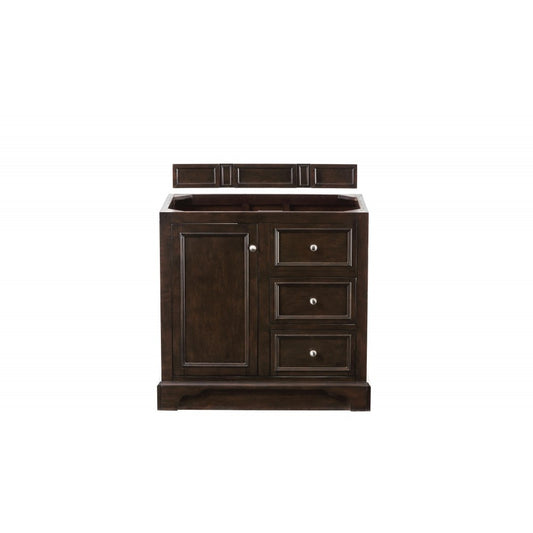 De Soto 36" Single Vanity, Burnished Mahogany