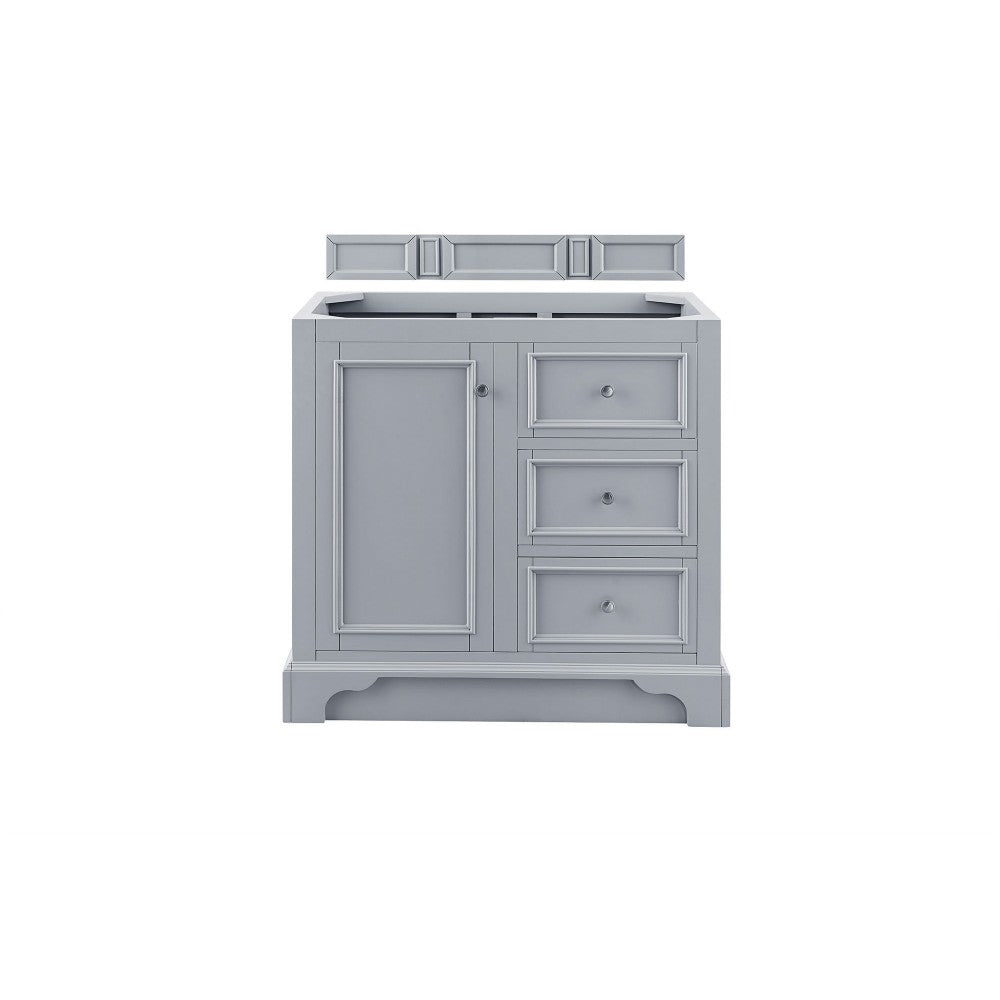 De Soto 36" Single Vanity, Silver Gray