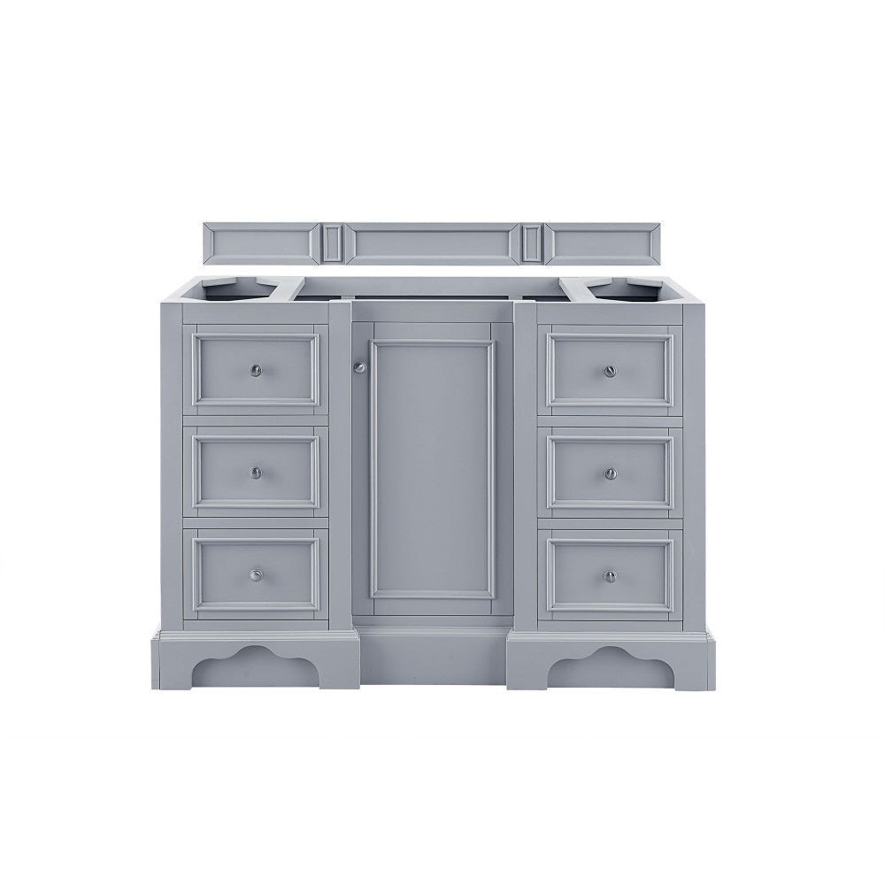 De Soto 48" Single Vanity, Silver Gray