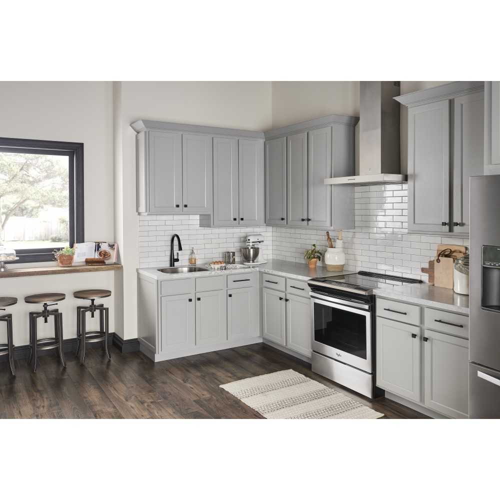 12" Center-to-Center Satin Nickel Square Dominique Appliance Handle