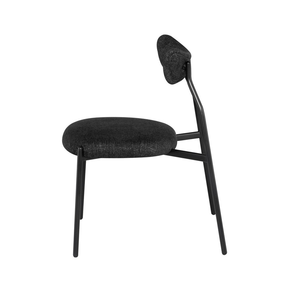 Dragonfly Tweed Shadow Fabric Dining Chair