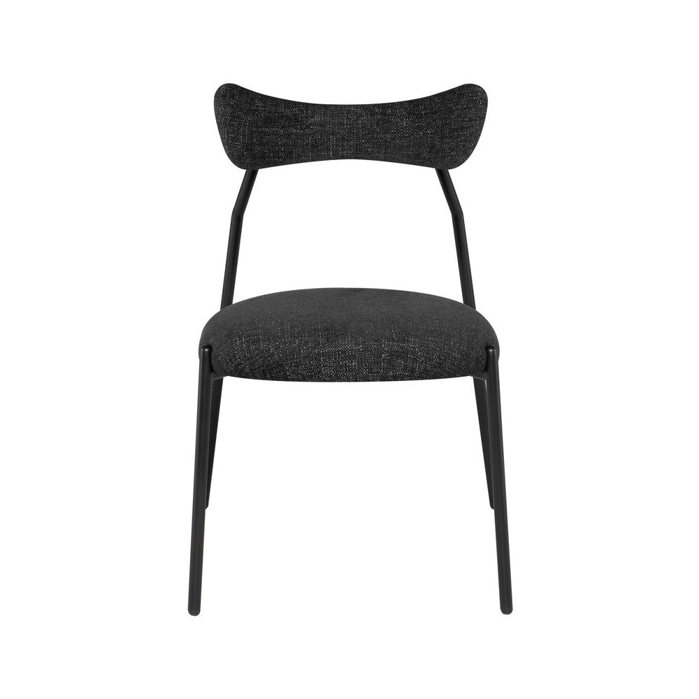 Dragonfly Tweed Shadow Fabric Dining Chair