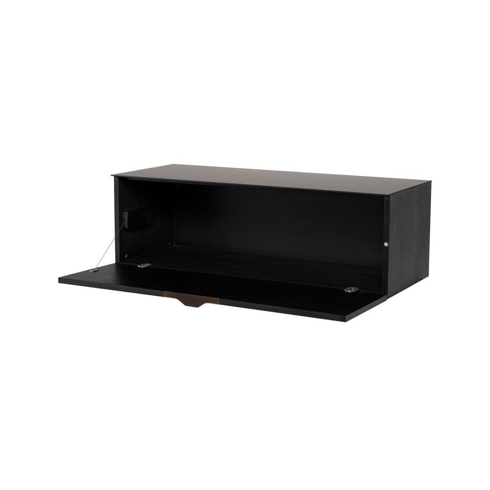 Drift Ebonized Wood Media Unit Cabinet, HGDA830