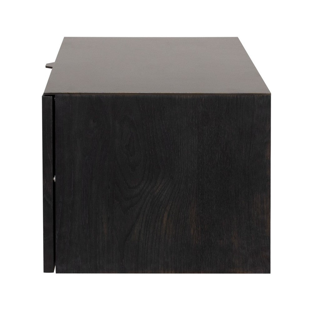 Drift Ebonized Wood Media Unit Cabinet, HGDA830