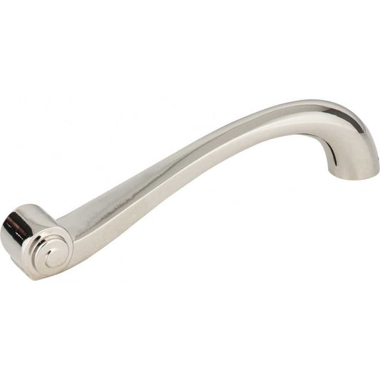 5-13/16" Overall Length Scroll Cabinet Pull. Holes are 128 mm center-to-center.