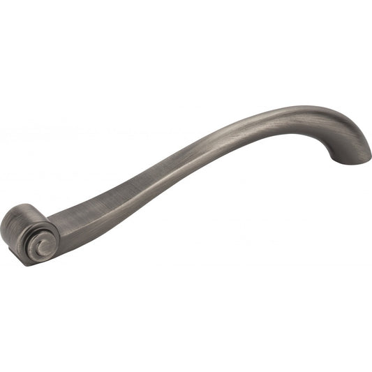 96 mm Center-to-Center Antique Brushed Satin Brass Barrel Bremen 2 Cabinet Pull