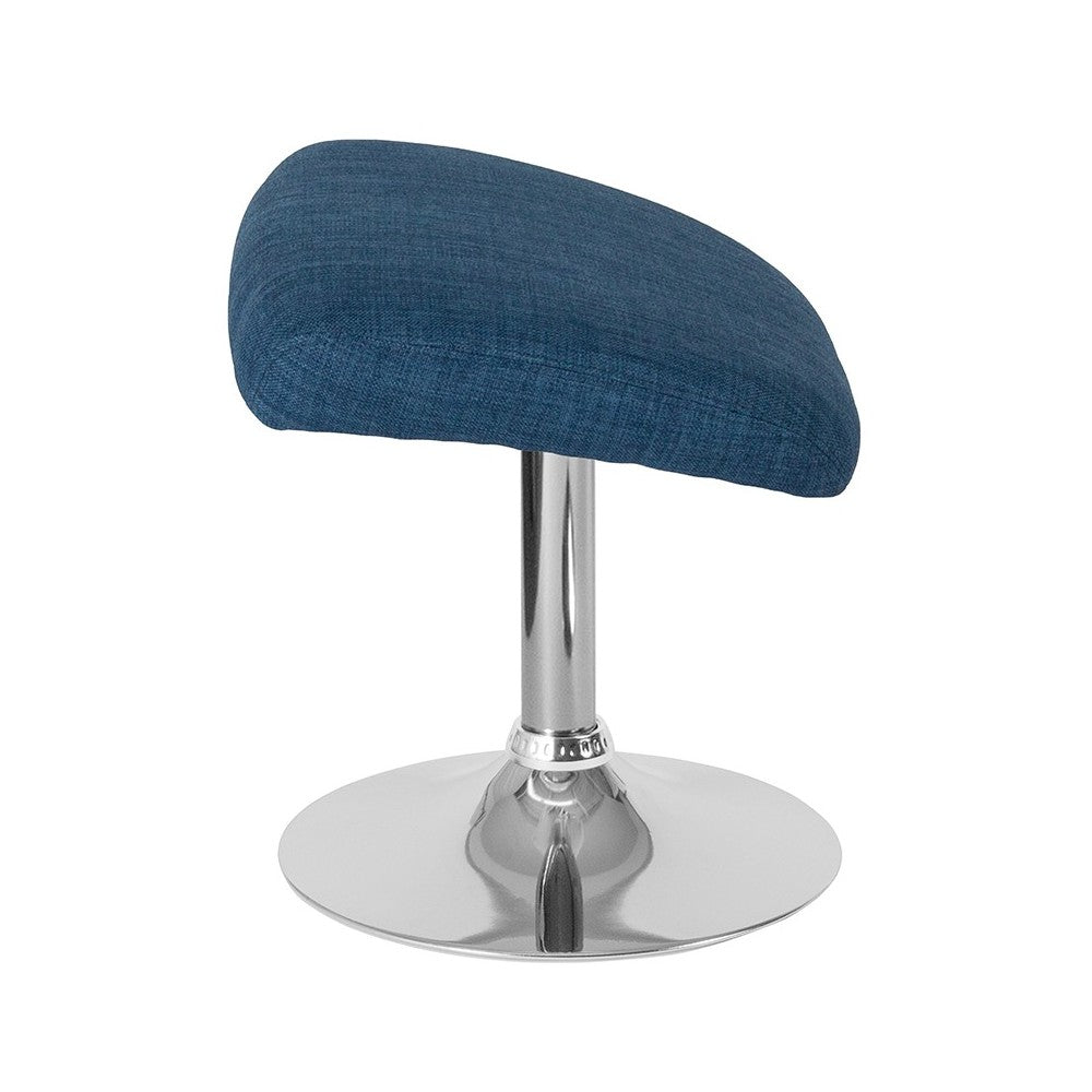 Egg Series Blue Fabric Ottoman