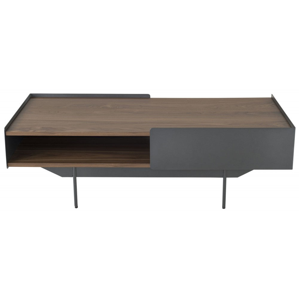 Egon Walnut Wood Coffee Table