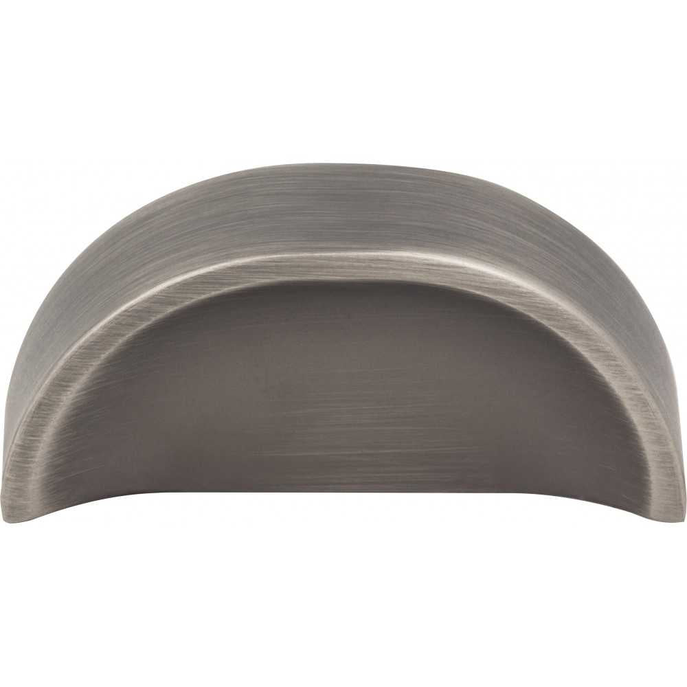 36" Gray Cade Vanity, left offset, Steel Gray Cultured Marble Vanity Top, undermount rectangle bowl