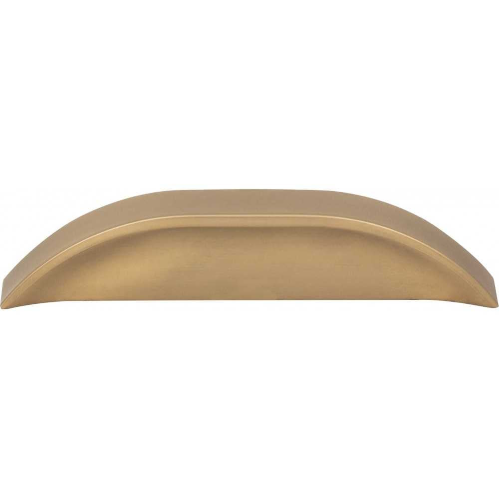 192 mm Center-to-Center Matte Black with Satin Bronze Larkin Cabinet Bar Pull