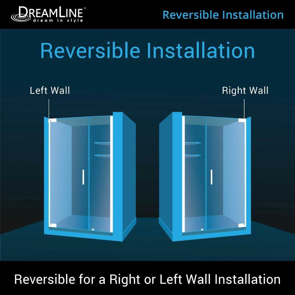 Elegance 47 3/4 - 49 3/4 in. W x 72 in. H Frameless Pivot Shower Door in Chrome