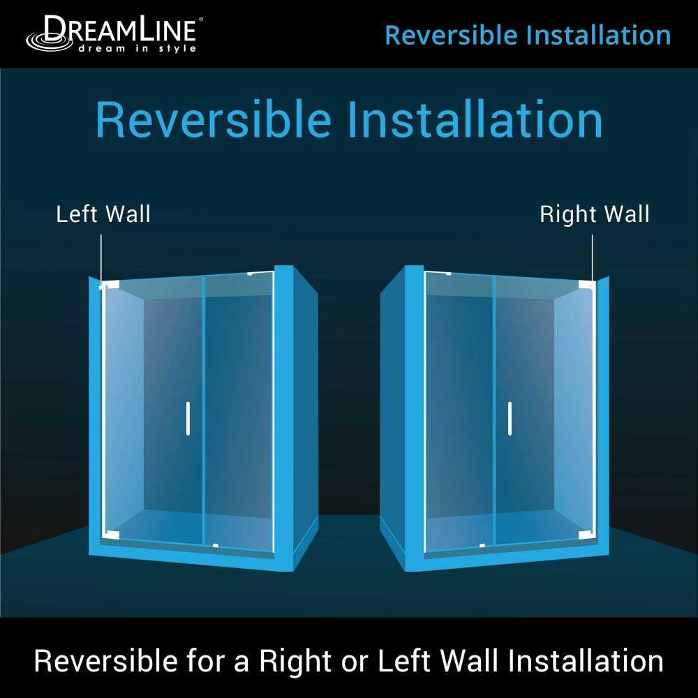 Elegance-LS 50 3/4 - 52 3/4 in. W x 72 in. H Frameless Pivot Shower Door in Chrome