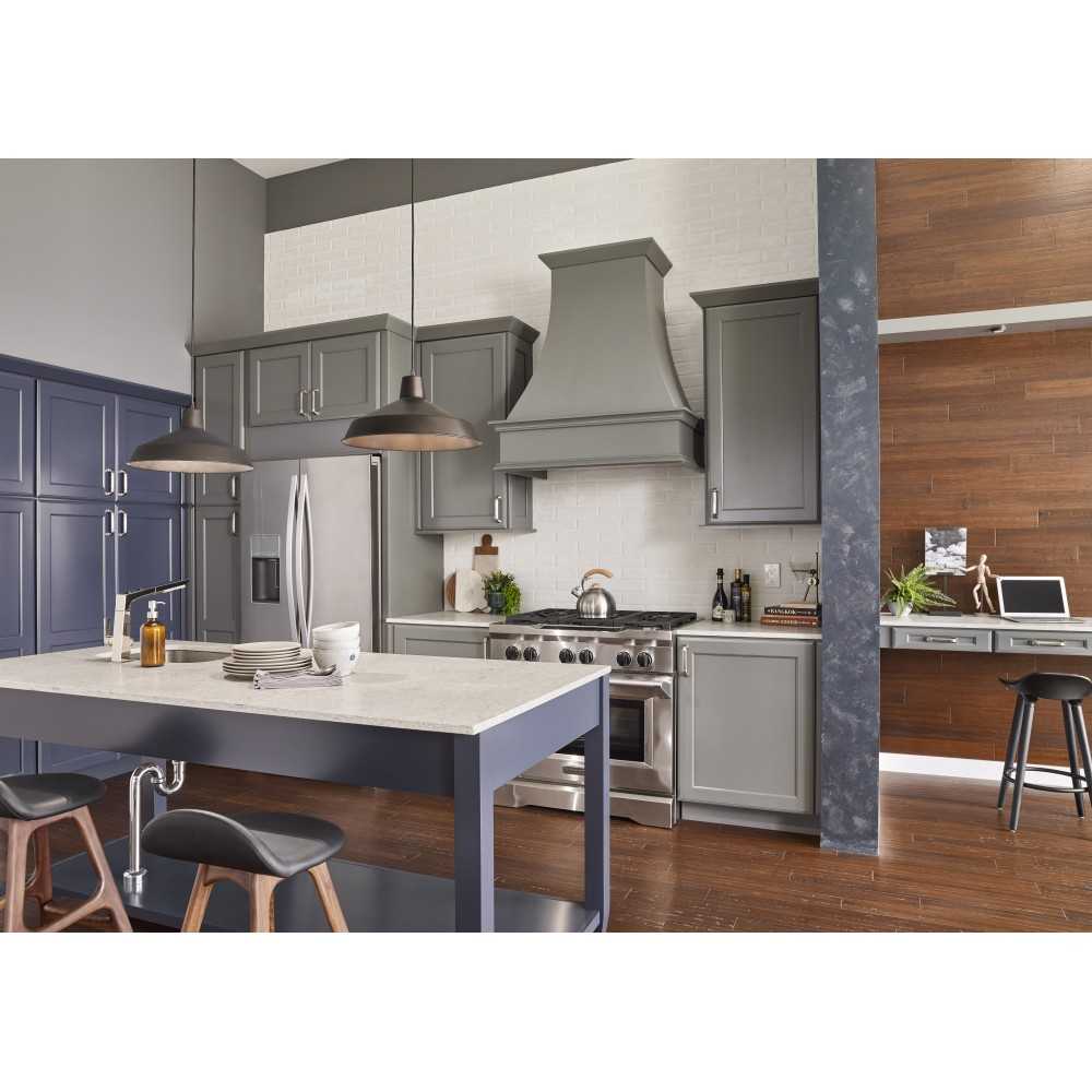 48" Hale Blue Katara Vanity, Boulder Cultured Marble Vanity Top, undermount rectangle bowl