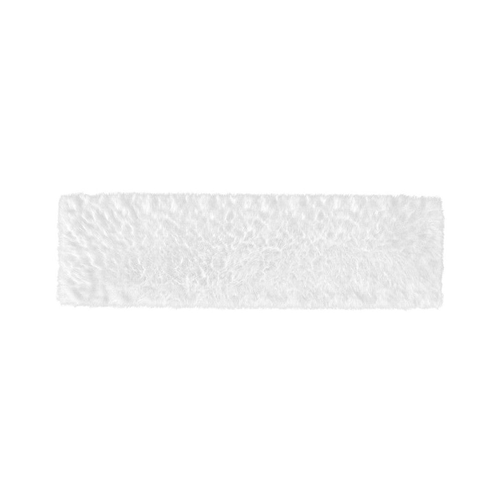 Flash Furniture Chalet Collection White 2x7 Faux Fur Rug YTG-RGS1917-27-WH-GG