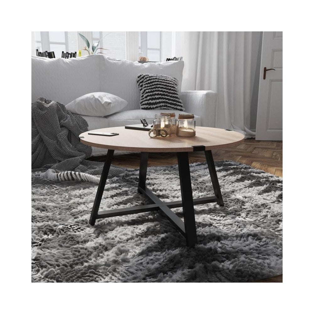 Flash Furniture Emerson Driftwood X-Base Coffee Table NAN-JH-17150-DWD-GG