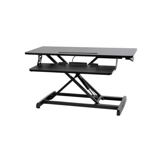 Flash Furniture KO Black Sit to Stand Desk Riser JE-VM-GSD66H01R-36-GG