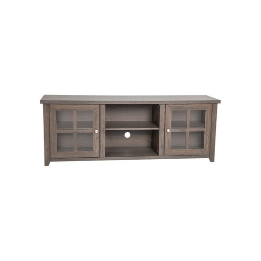 Flash Furniture Savoy Dark Brown Four Pane TV Stand GC-MBLK64-BR-GG