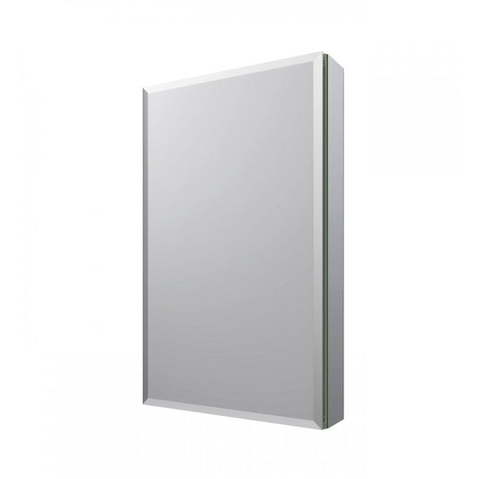 Fresca 15" Wide x 26" Tall Bathroom Medicine Cabinet w/ Mirrors, Beveled Edge