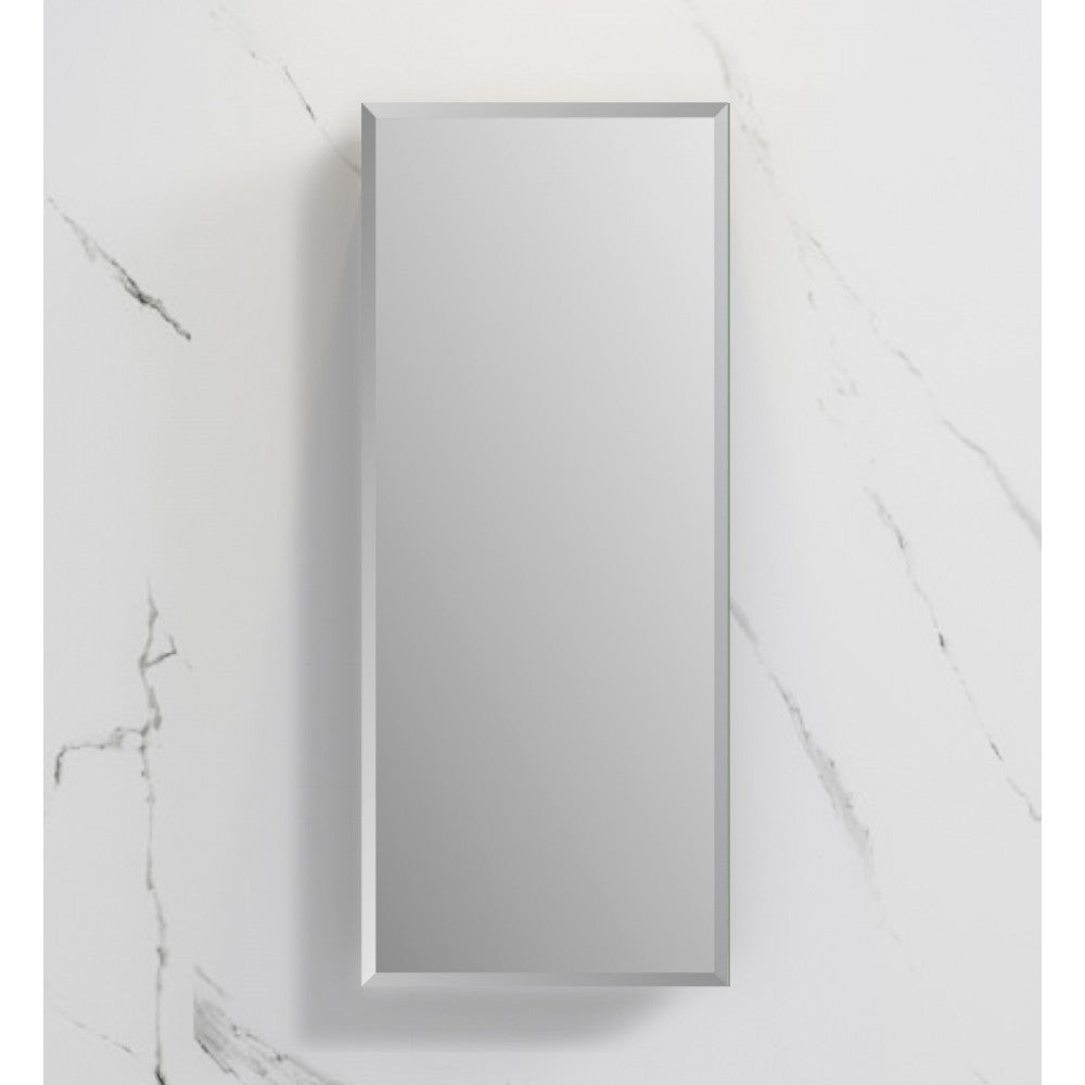 Fresca 15" Wide x 36" Tall Bathroom Medicine Cabinet w/ Mirrors, Beveled Edge