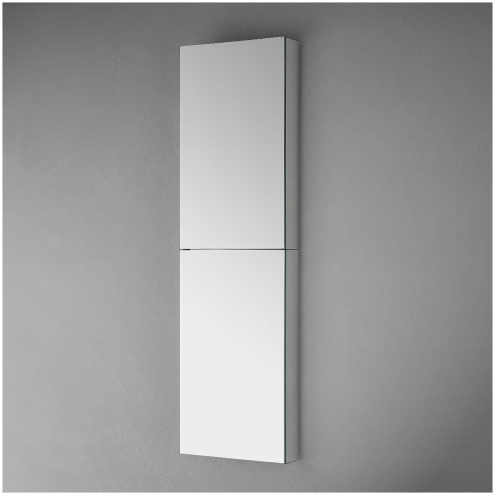 Fresca 15" Wide x 52" Tall Bathroom Medicine Cabinet w/ Mirrors