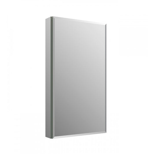 Fresca 20" Wide x 36" Tall Bathroom Medicine Cabinet w/ Mirrors, Beveled Edge