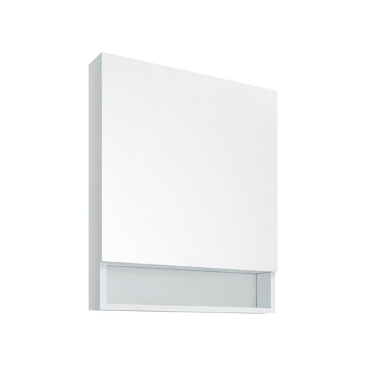 Fresca 24" White Bathroom Medicine Cabinet w/ Small Bottom Shelf