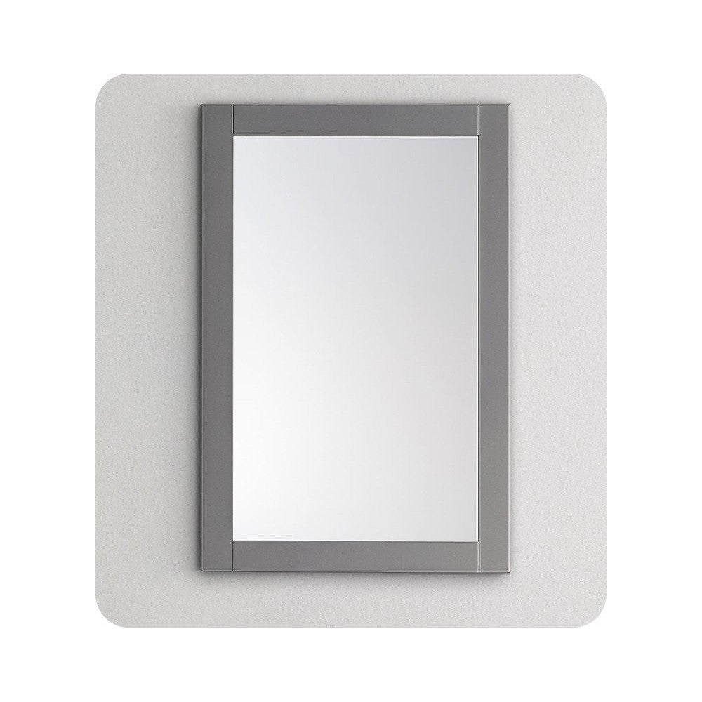 Fresca 24"X30" Reversible Mount Mirror in Gray