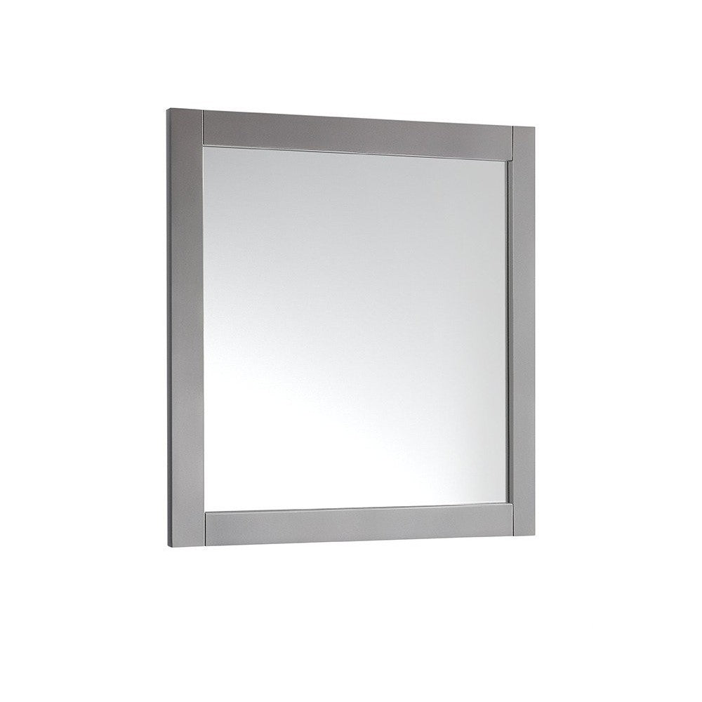 Fresca 36"X30" Reversible Mount Mirror in Gray