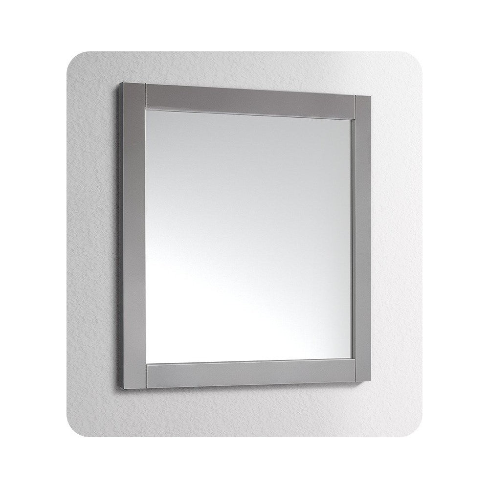 Fresca 36"X30" Reversible Mount Mirror in Gray