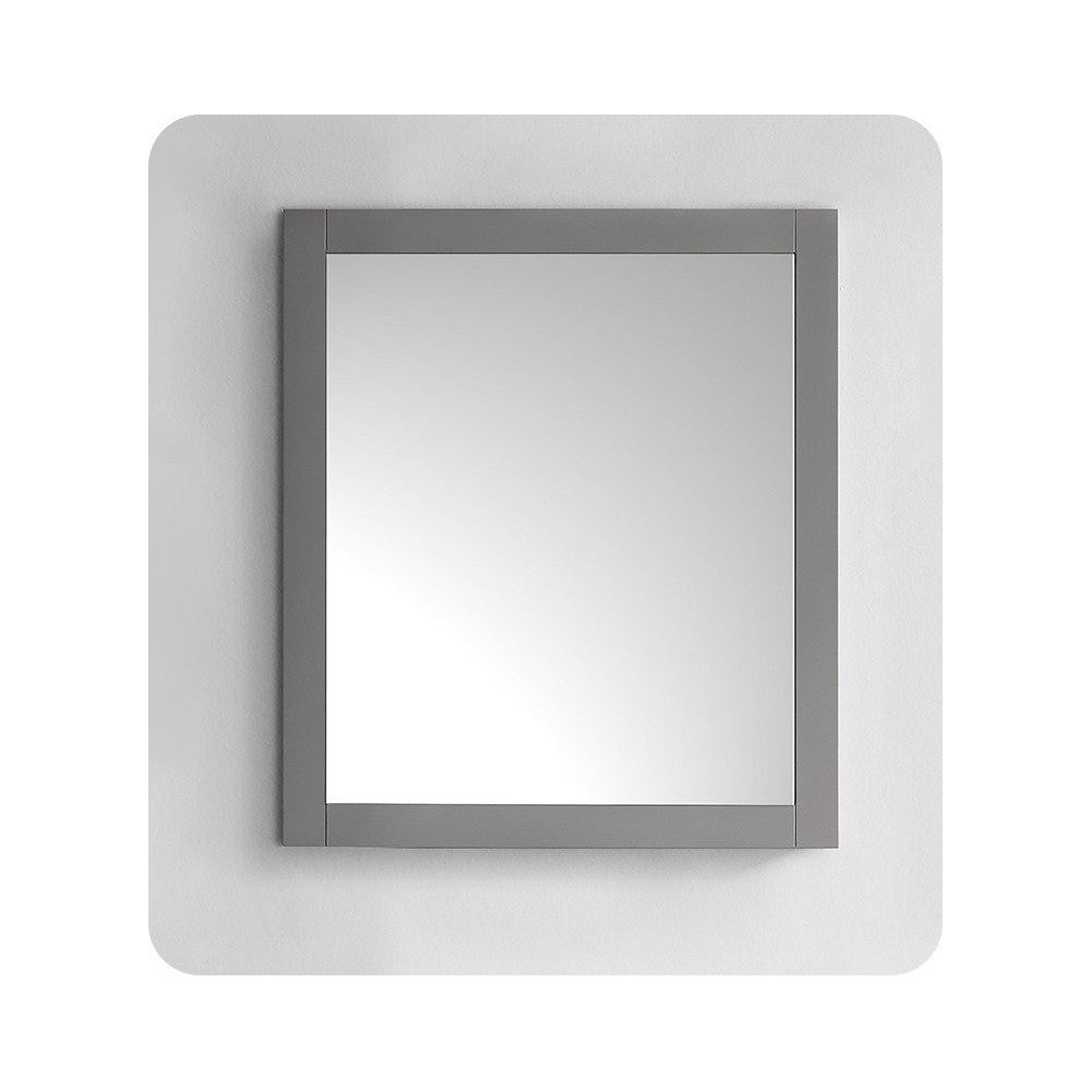 Fresca 36"X30" Reversible Mount Mirror in Gray