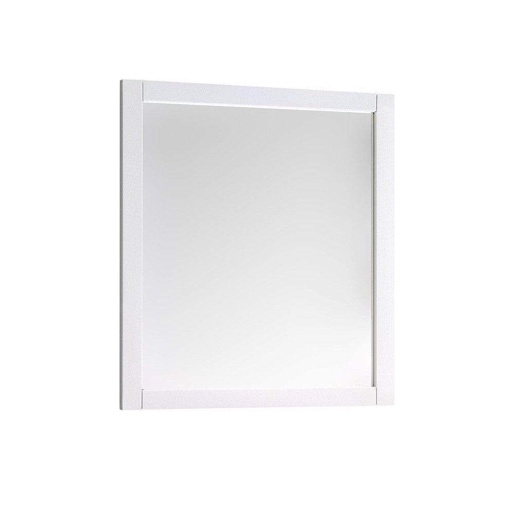 Fresca 36"X30" Reversible Mount Mirror in White