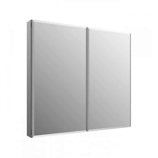 Fresca 40" Wide x 36" Tall Bathroom Medicine Cabinet w/ Mirrors, Beveled Edge