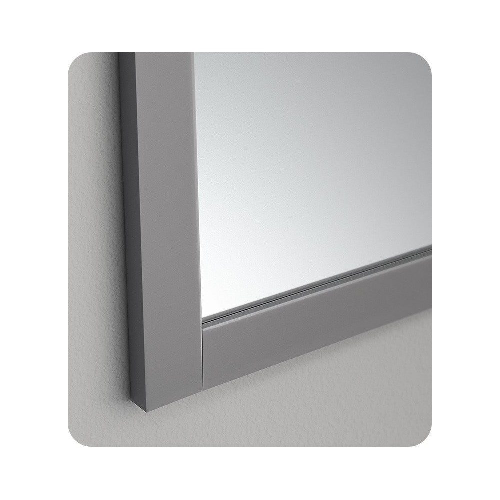 Fresca 48"X30" Reversible Mount Mirror in Gray