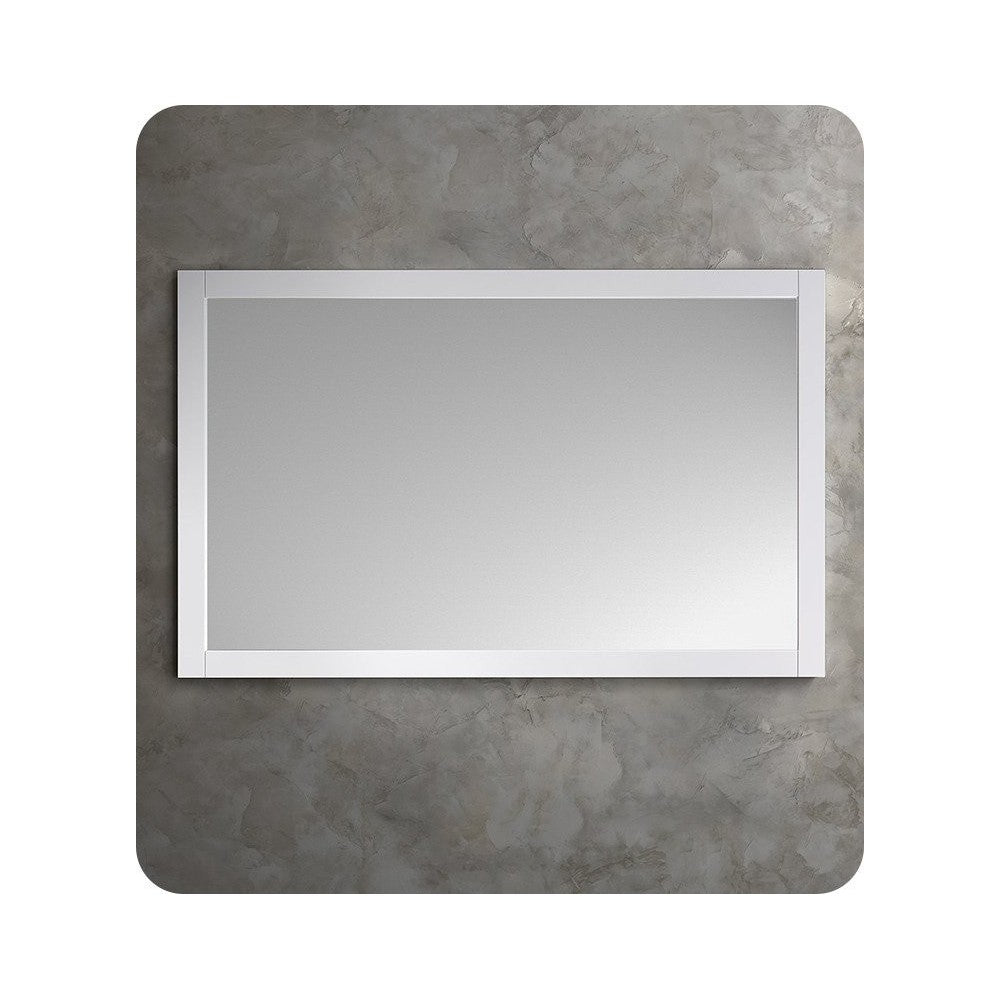 Fresca 48"X30" Reversible Mount Mirror in White