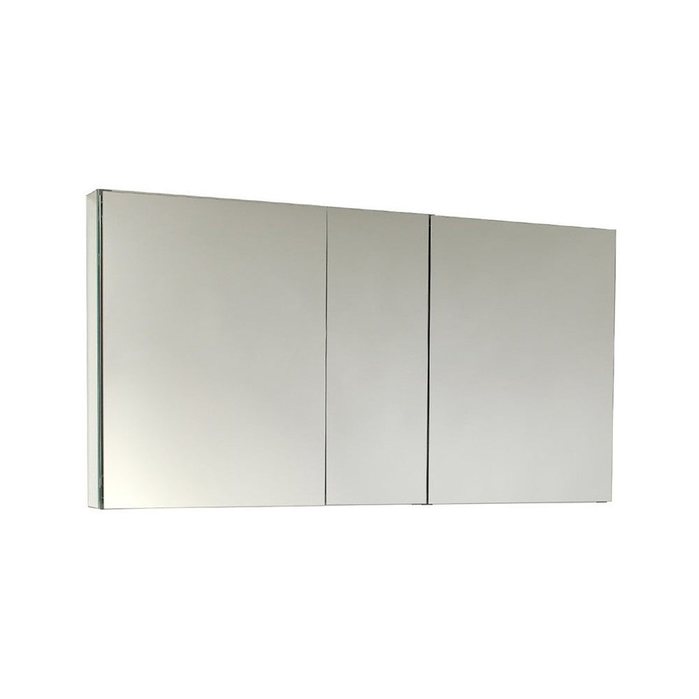 Fresca 50" Wide x 26" Tall Bathroom Medicine Cabinet w/ Mirrors