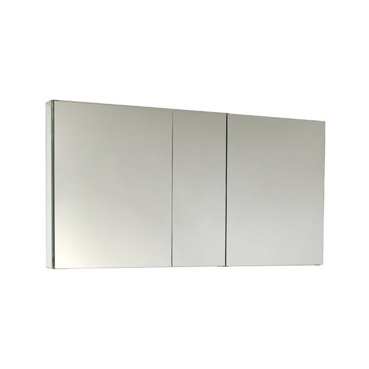 Fresca 50" Wide x 26" Tall Bathroom Medicine Cabinet w/ Mirrors