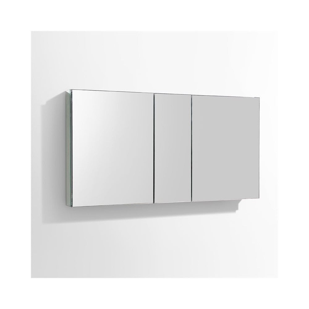 Fresca 50" Wide x 26" Tall Bathroom Medicine Cabinet w/ Mirrors
