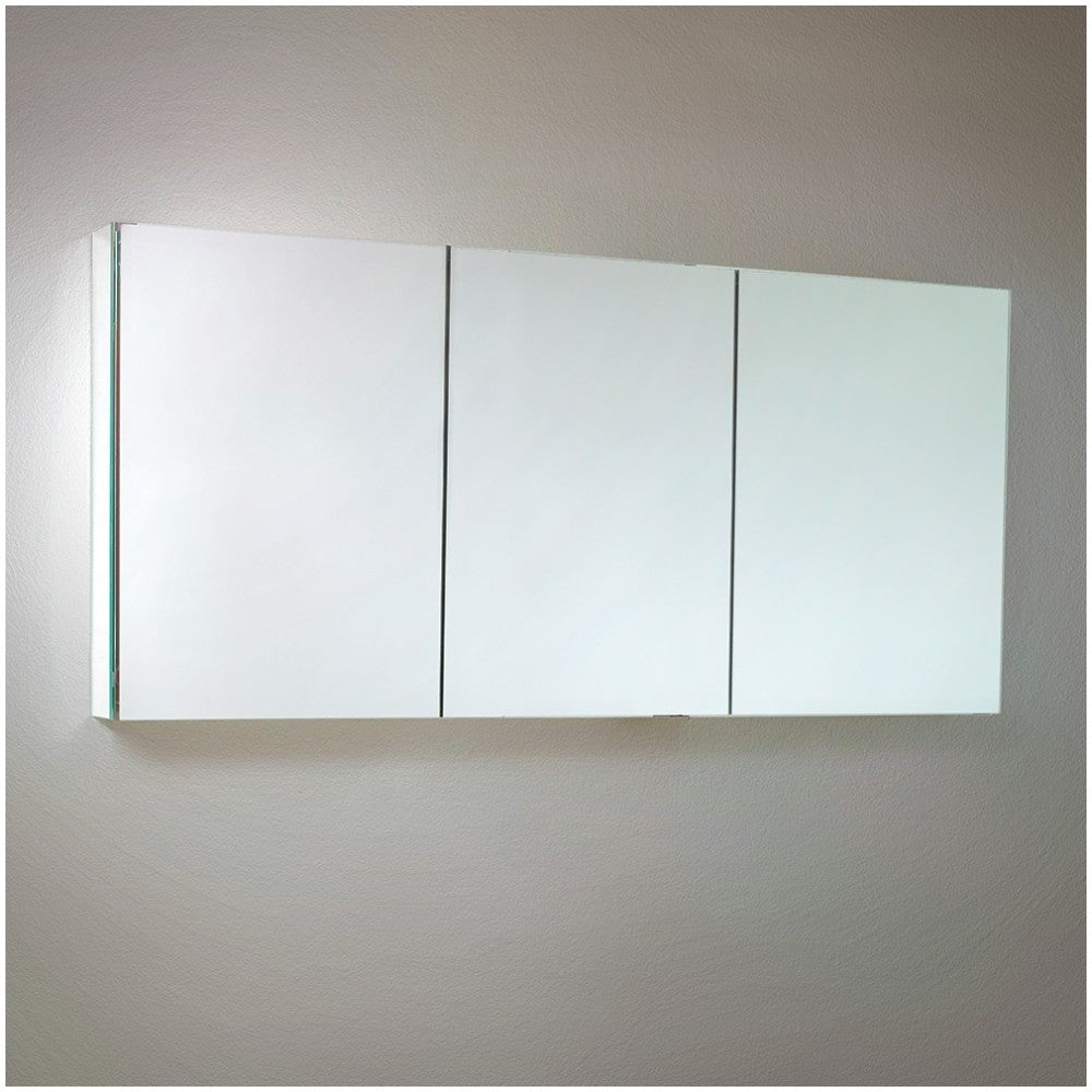 Fresca 60" Wide x 26" Tall Bathroom Medicine Cabinet w/ Mirrors