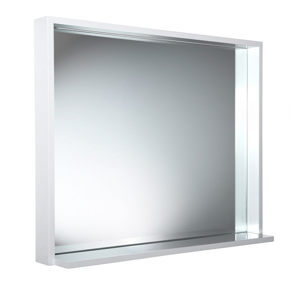 Fresca Allier 36" white Mirror with Shelf