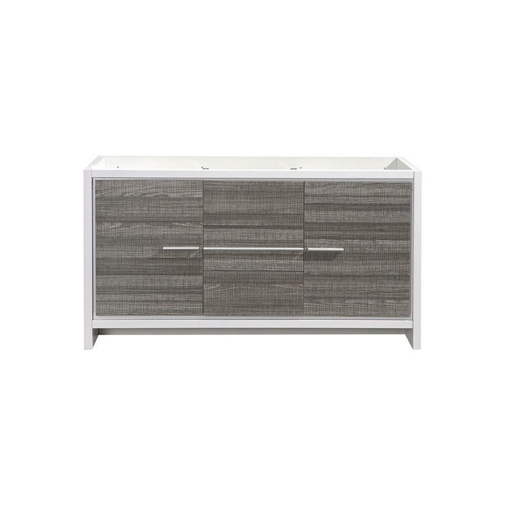 Fresca Allier Rio 60" Ash Gray Single Sink Modern Bathroom Cabinet