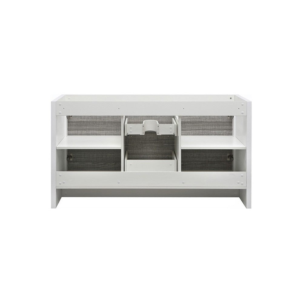 Fresca Allier Rio 60" Ash Gray Single Sink Modern Bathroom Cabinet