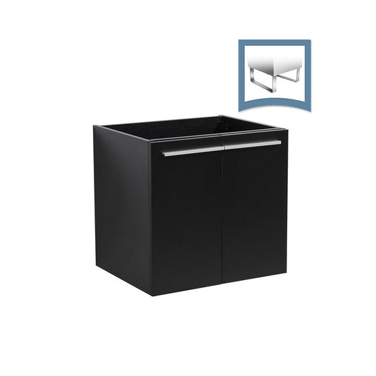 Fresca Alto 23" Black Modern Bathroom Cabinet