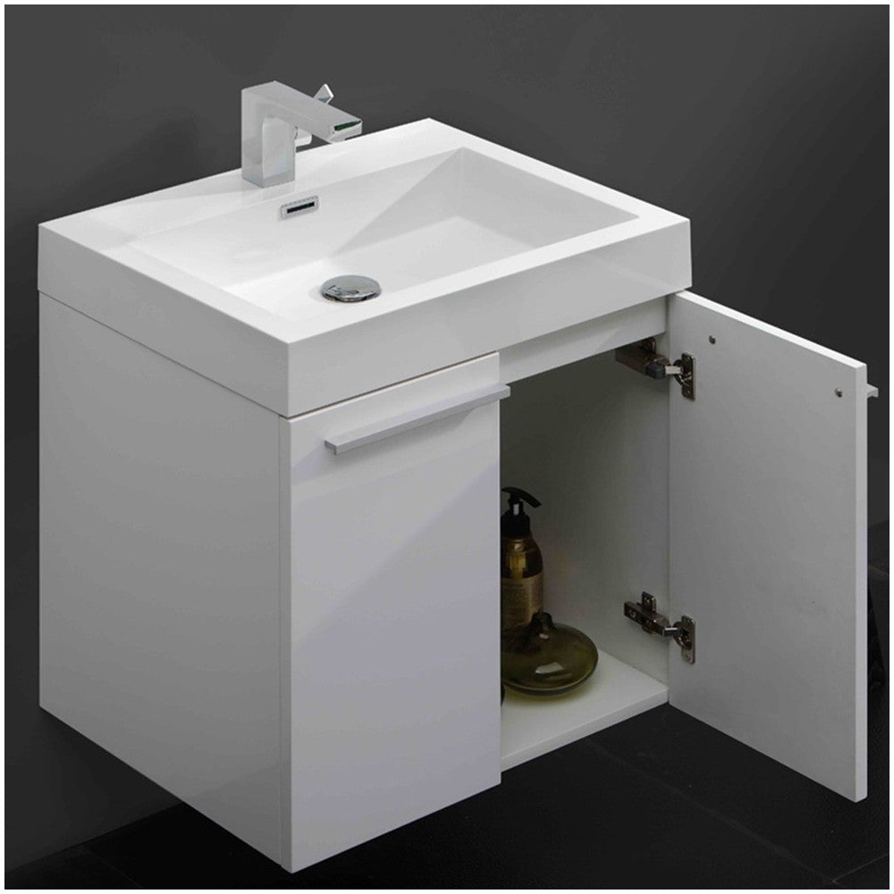 Fresca Alto 23" White Modern Bathroom Vanity w/ Medicine Cabinet