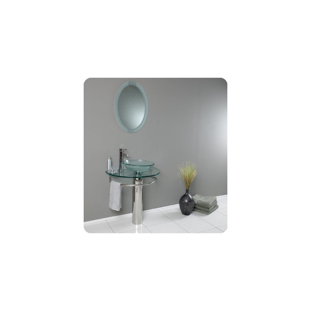 Fresca Attrazione 30" Modern Glass Bathroom Pedestal