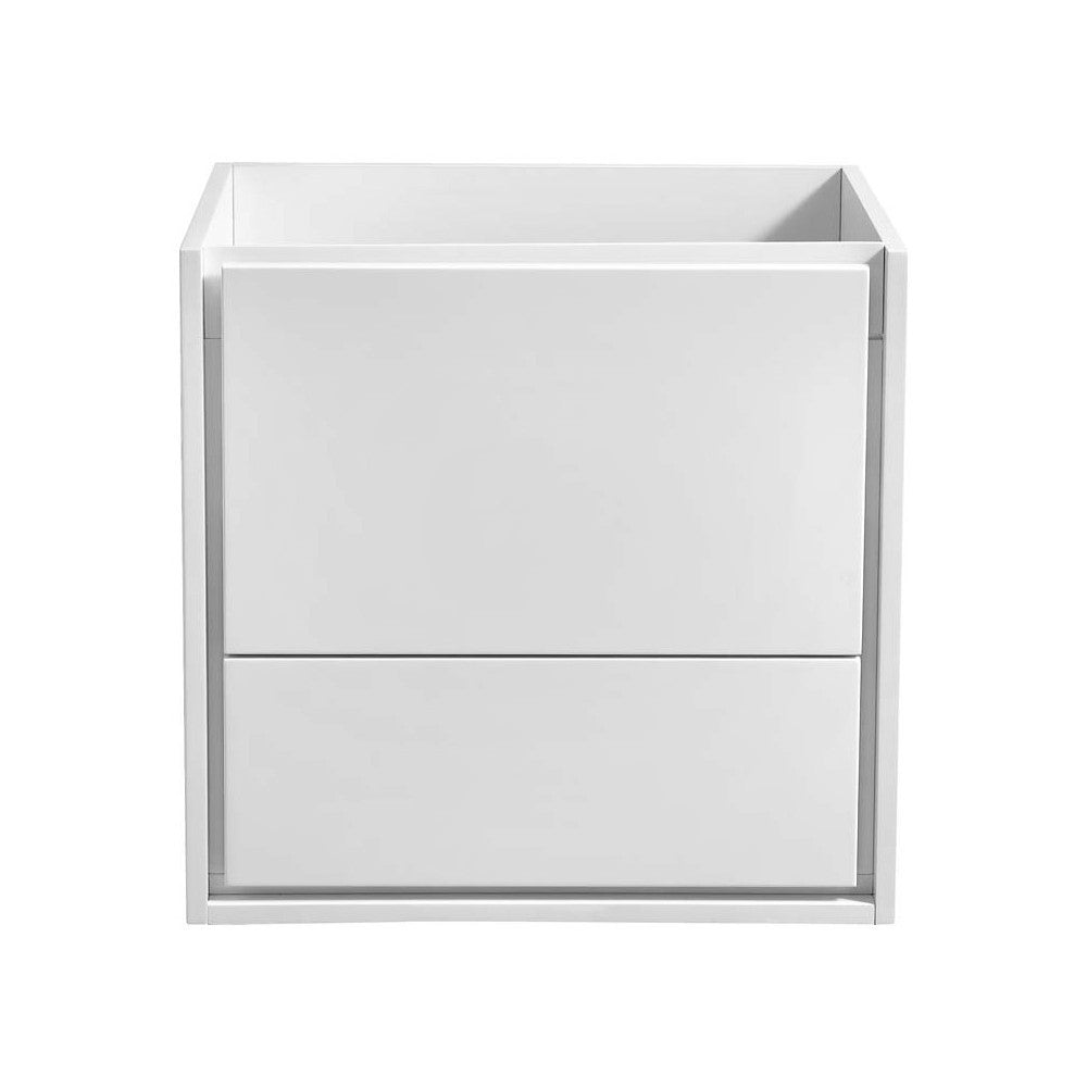 Fresca Catania 24" Glossy White Wall Hung Modern Bathroom Cabinet