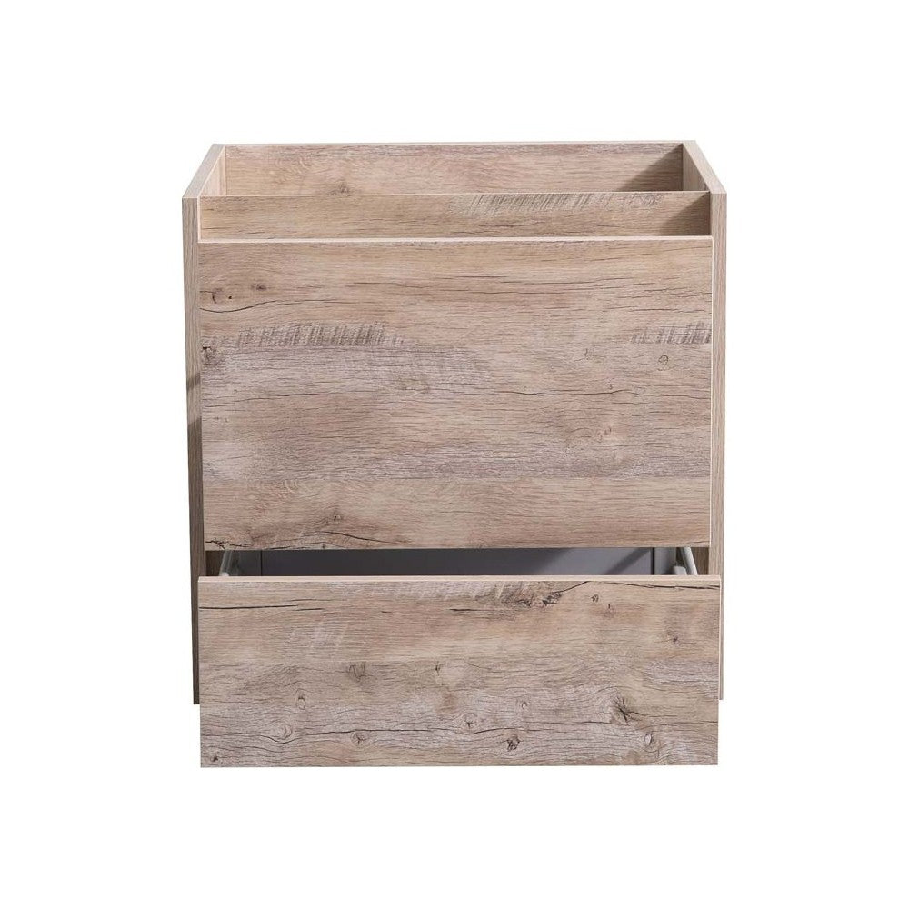 Fresca Catania 24" Rustic Natural Wood Wall Hung Modern Bathroom Cabinet