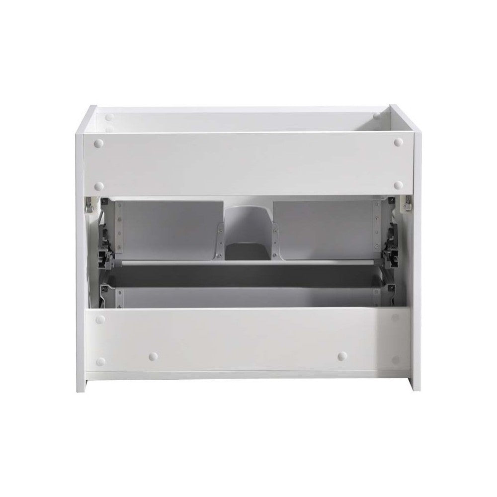 Fresca Catania 30" Glossy White Wall Hung Modern Bathroom Cabinet